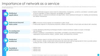 Importance Of Network As A Service Naas Service Models Ppt Powerpoint Presentation Infographics