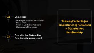 Importance Of Nurturing A Stakeholder Relationship Powerpoint Presentation Slides