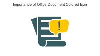 Importance Of Office Document Colored Icon In Powerpoint Pptx Png And Editable Eps Format