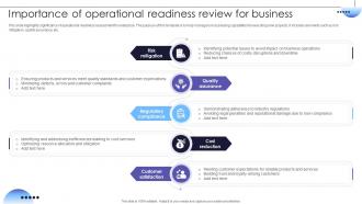 Importance Of Operational Readiness Review For Business