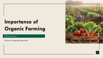 Importance of Organic Farming PPT Template VA