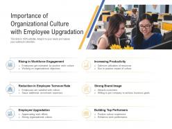 Importance of organizational culture with employee upgradation