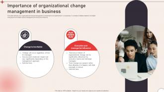 Importance Of Organizational Operational Change Management To Enhance Organizational CM SS V