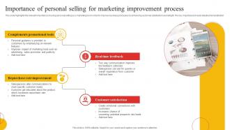 Importance Of Personal Selling For Marketing Improvement Process