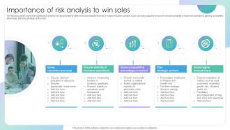 Importance Of Risk Analysis To Win Sales Evaluating Sales Risks To Improve Team Performance