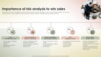 Importance Of Risk Analysis To Win Sales Transferring Sales Risks With Action Plan