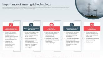 Importance Of Smart Grid Technology Ppt Powerpoint Structure