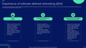 Importance Of Software Defined Networking SDN Ppt Demonstration
