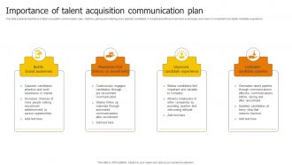 Importance Of Talent Acquisition Communication Plan