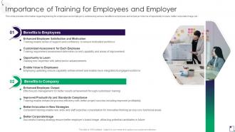 Importance Of Training For Employees And Employer Employee Guidance Playbook