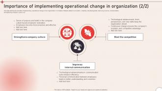 Importance Operational Change Operational Change Management To Enhance Organizational CM SS V Visual Downloadable
