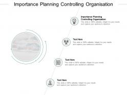 Importance planning controlling organisation ppt powerpoint presentation inspiration shapes cpb