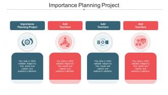 Importance Planning Project Ppt Powerpoint Presentation Infographic Cpb