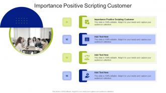 Importance Positive Scripting Customer In Powerpoint And Google Slides Cpb