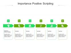 Importance positive scripting ppt powerpoint presentation summary file formats cpb