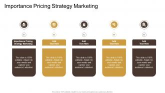 Importance Pricing Strategy Marketing In Powerpoint And Google Slides Cpb