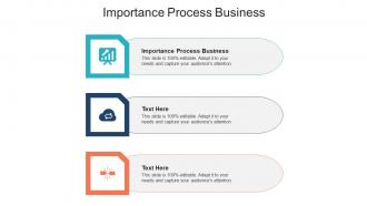 Importance process business ppt powerpoint presentation inspiration information cpb