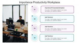 Importance Productivity Workplace In Powerpoint And Google Slides Cpb