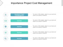 Importance project cost management ppt powerpoint presentation portfolio graphics cpb