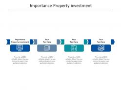 Importance property investment ppt powerpoint presentation layouts design ideas cpb