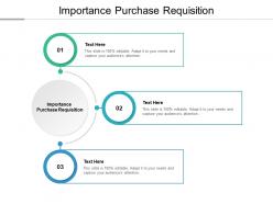 Importance purchase requisition ppt powerpoint presentation infographics cpb