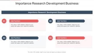 Importance Research Development Business In Powerpoint And Google Slides Cpb