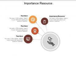 Importance resource ppt powerpoint presentation gallery design templates cpb