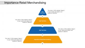 Importance Retail Merchandising Ppt Powerpoint Presentation Portfolio Show Cpb