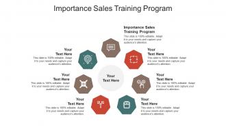 Importance sales training program ppt powerpoint presentation layouts gallery cpb