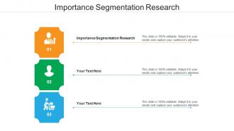 Importance segmentation research ppt powerpoint presentation layouts inspiration cpb