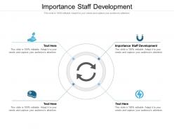 Importance staff development ppt powerpoint presentation styles diagrams cpb