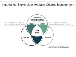 Importance stakeholder analysis change management ppt powerpoint presentation portfolio cpb
