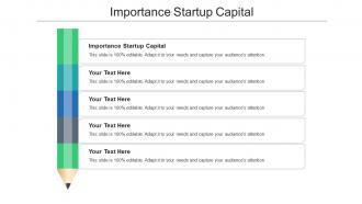 Importance startup capital ppt powerpoint presentation file topics cpb