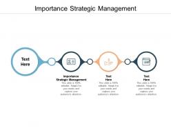 Importance strategic management ppt powerpoint presentation infographics gridlines cpb
