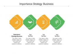 Importance strategy business ppt powerpoint presentation layouts diagrams cpb