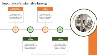 Importance Sustainable Energy In Powerpoint And Google Slides Cpb