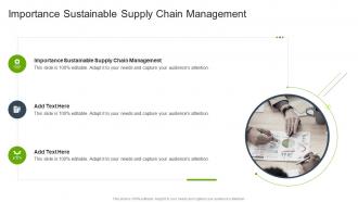 Importance Sustainable Supply Chain Management In Powerpoint And Google Slides Cpb