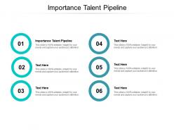 Importance talent pipeline ppt powerpoint presentation images cpb