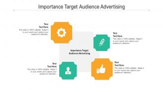 Importance target audience advertising ppt powerpoint presentation files cpb