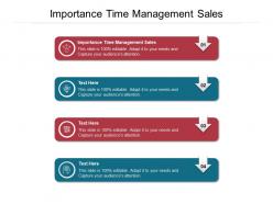 Importance time management sales ppt powerpoint presentation infographic template templates cpb