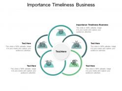 Importance timeliness business ppt powerpoint presentation pictures templates cpb