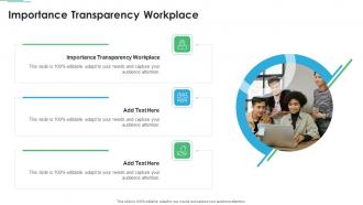 Importance Transparency Workplace In Powerpoint And Google Slides Cpb