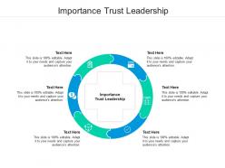 Importance trust leadership ppt powerpoint presentation icon elements cpb