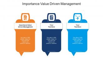 Importance value driven management ppt powerpoint presentation portfolio file formats cpb