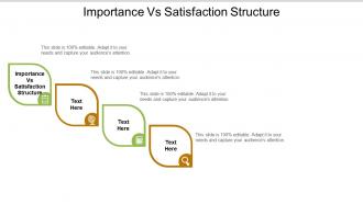 Importance vs satisfaction structure ppt powerpoint presentation icon graphics template cpb