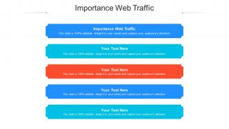 Importance web traffic ppt powerpoint presentation portfolio master slide cpb