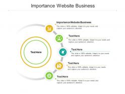 Importance website business ppt powerpoint presentation pictures model cpb