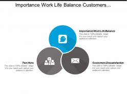 Importance work life balance customers dissatisfaction 360 degree survey cpb