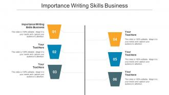 Importance writing skills business ppt powerpoint presentation backgrounds cpb