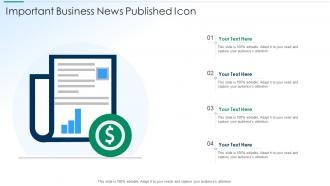 Important business news published icon